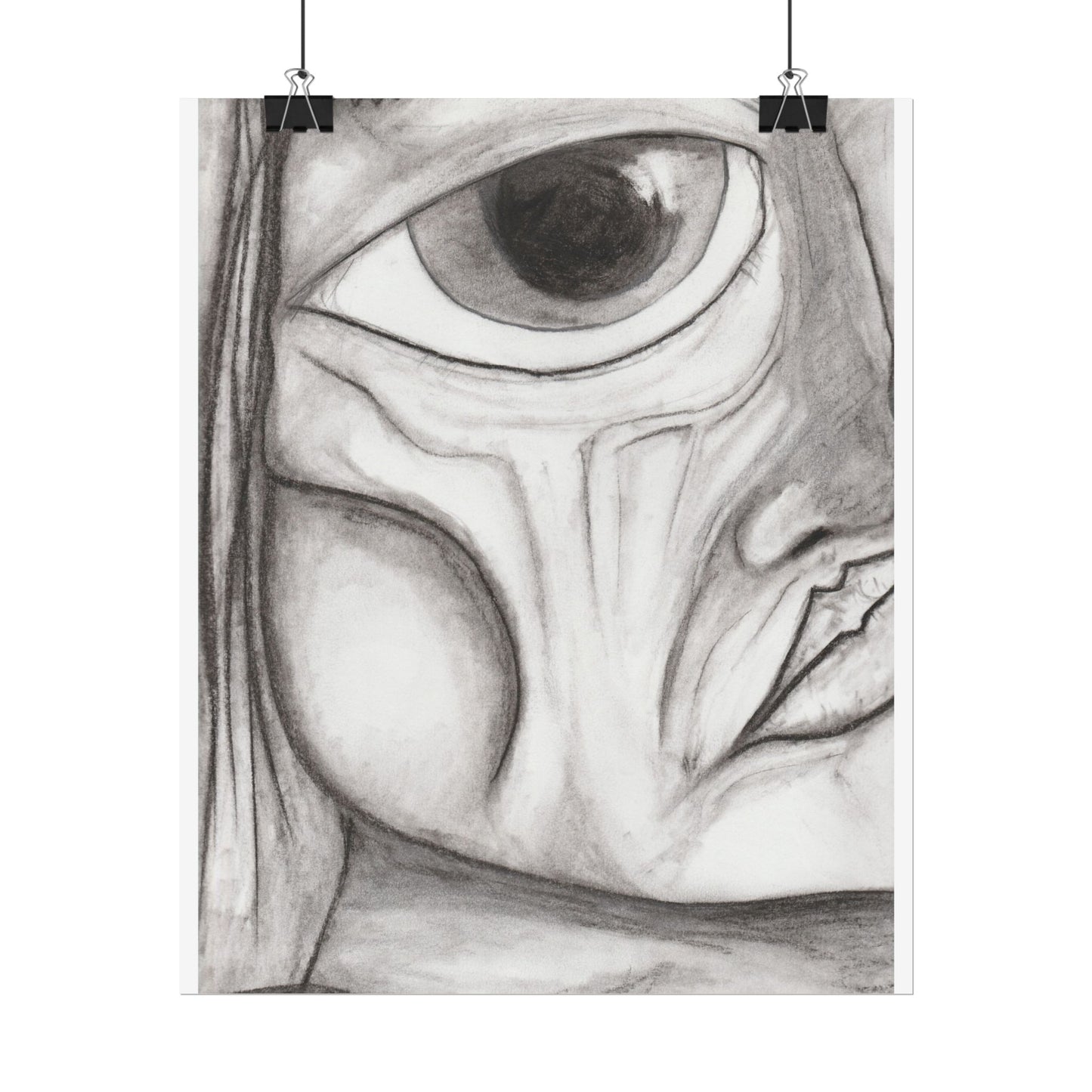 Art Posters - Hand Drawn Eye Sketch Abstract Art