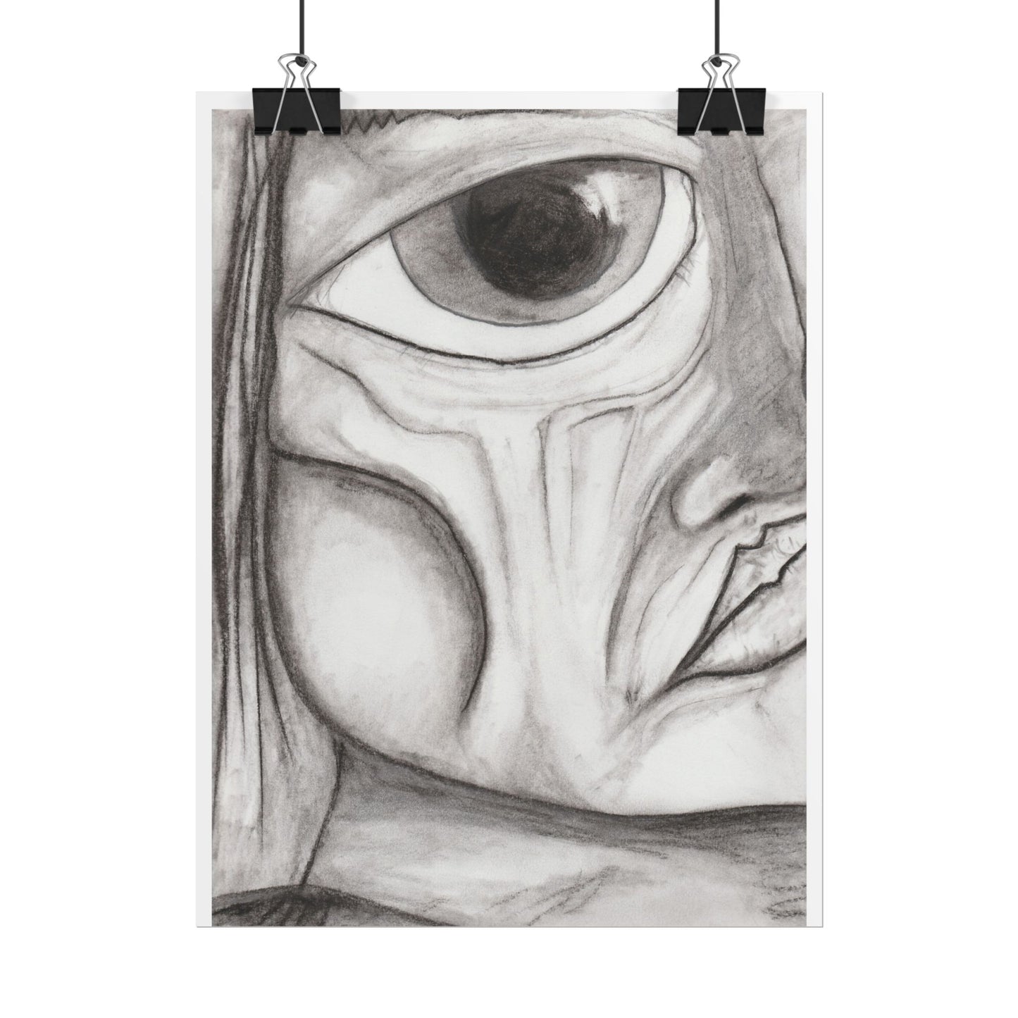 Art Posters - Hand Drawn Eye Sketch Abstract Art