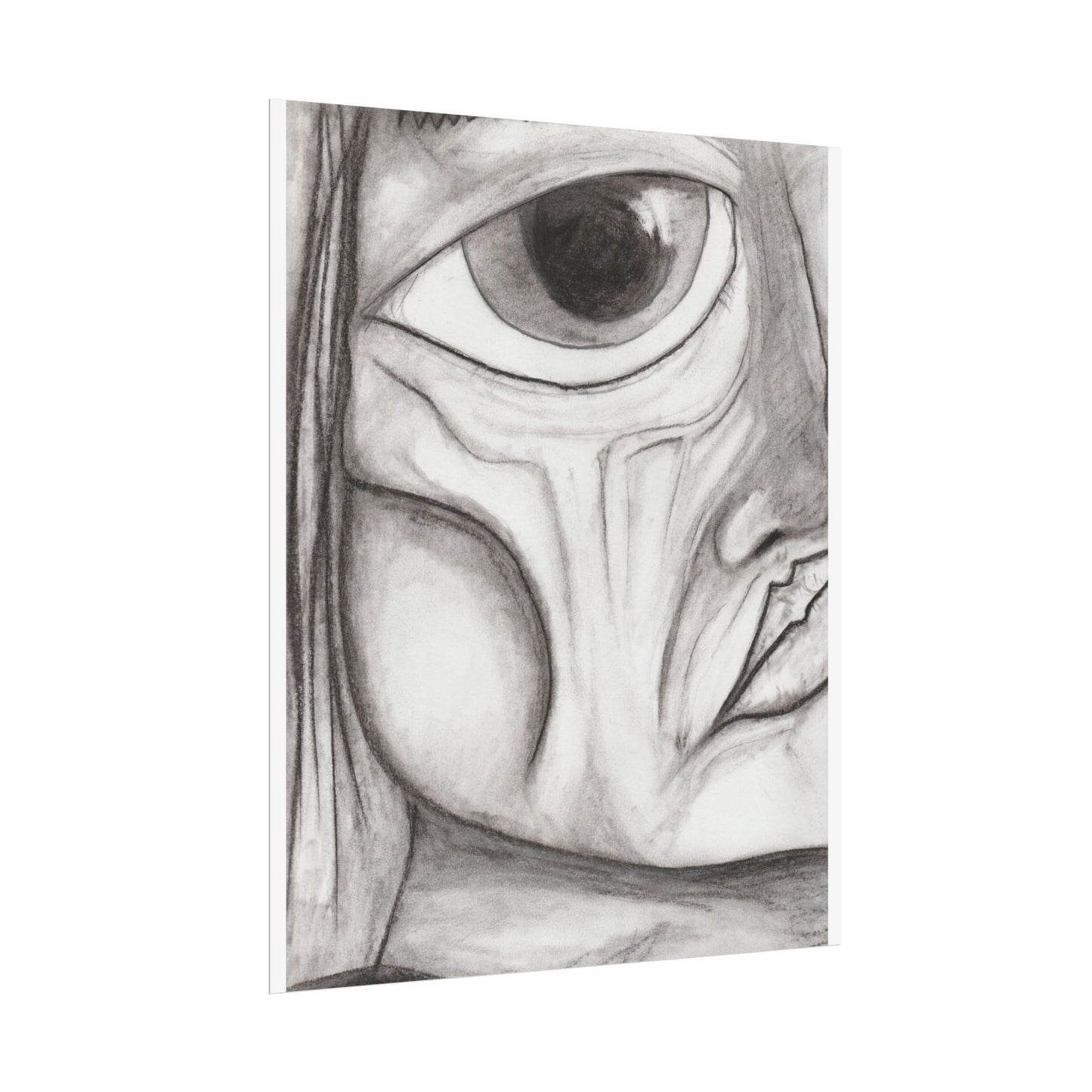 Art Posters - Hand Drawn Eye Sketch Abstract Art