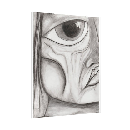 Art Posters - Hand Drawn Eye Sketch Abstract Art