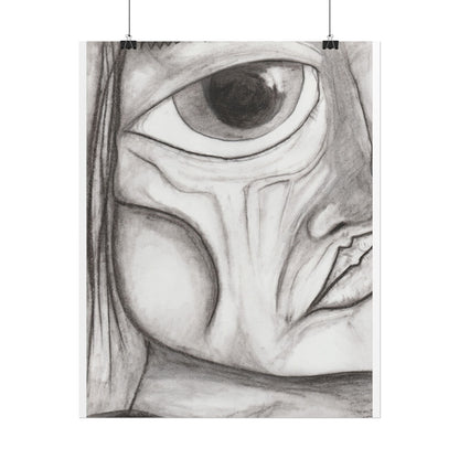 Art Posters - Hand Drawn Eye Sketch Abstract Art