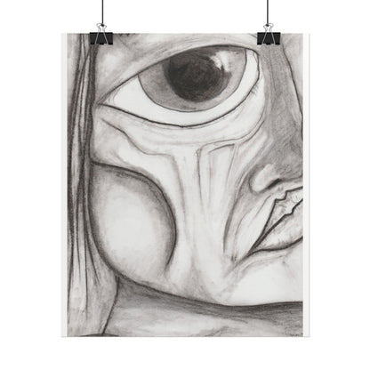 Art Posters - Hand Drawn Eye Sketch Abstract Art