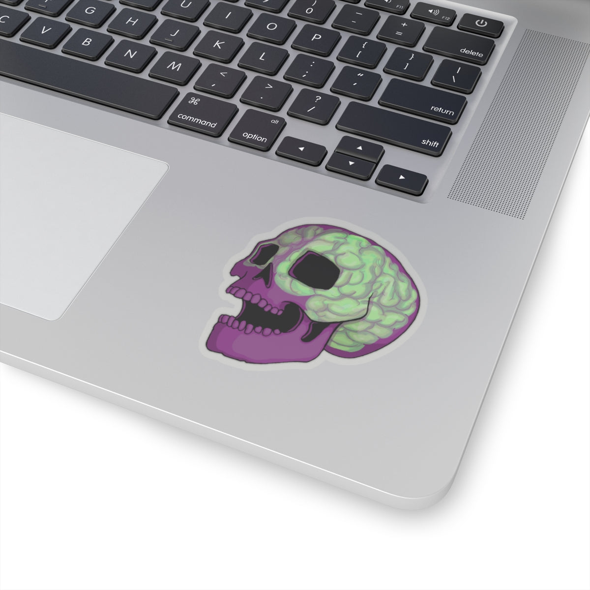 Cool Brain Skull Kiss-Cut Stickers for Unique Laptops and Decor