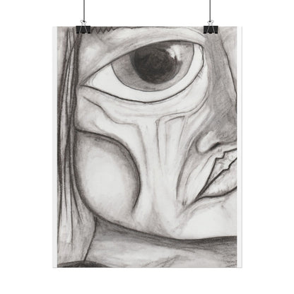 Art Posters - Hand Drawn Eye Sketch Abstract Art